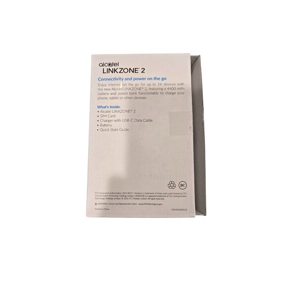 Alcatel Linkzone 2 MW43TM - 4G LTE WiFi Hotspot Open Box - Picture 3 of 3